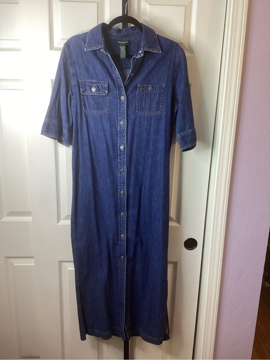 Ralph Lauren Dresses & Skirts - Ralph Lauren Denim Midi Shirt Dress, size Medium